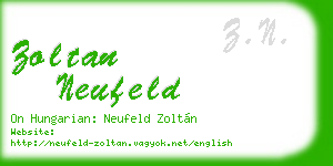 zoltan neufeld business card